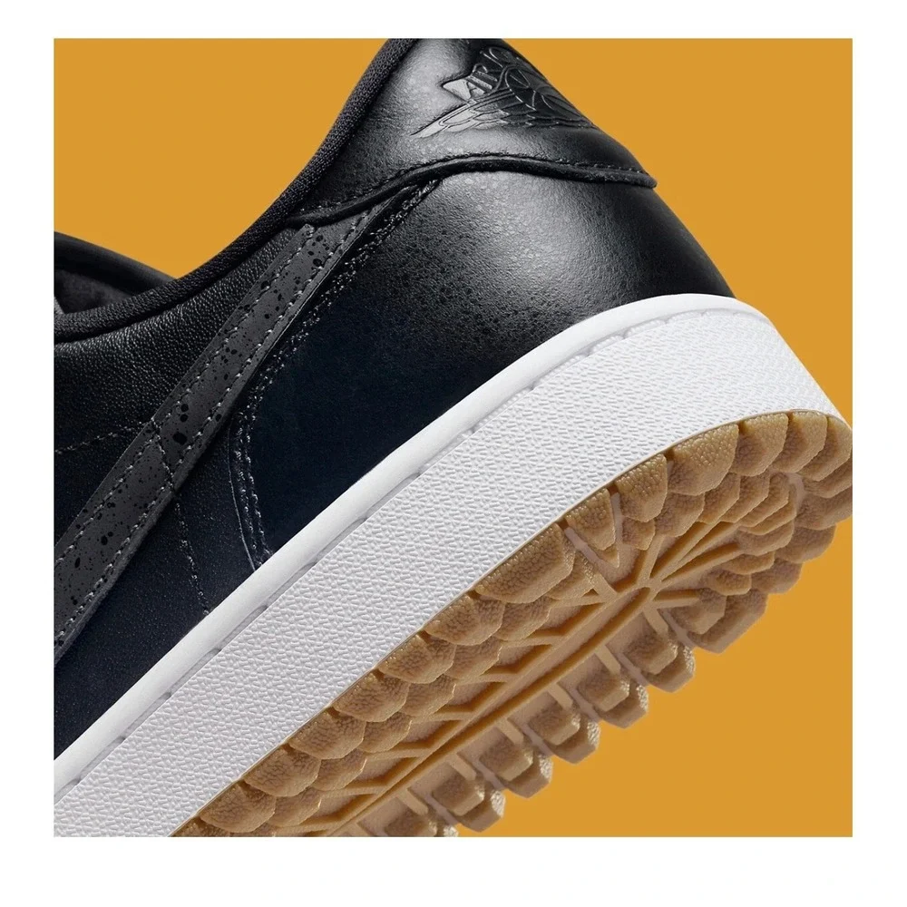Nike Air Jordan 1 Low Golf Black Gum Medium Brown DD9315-003 Mens Sneakers SZ 7